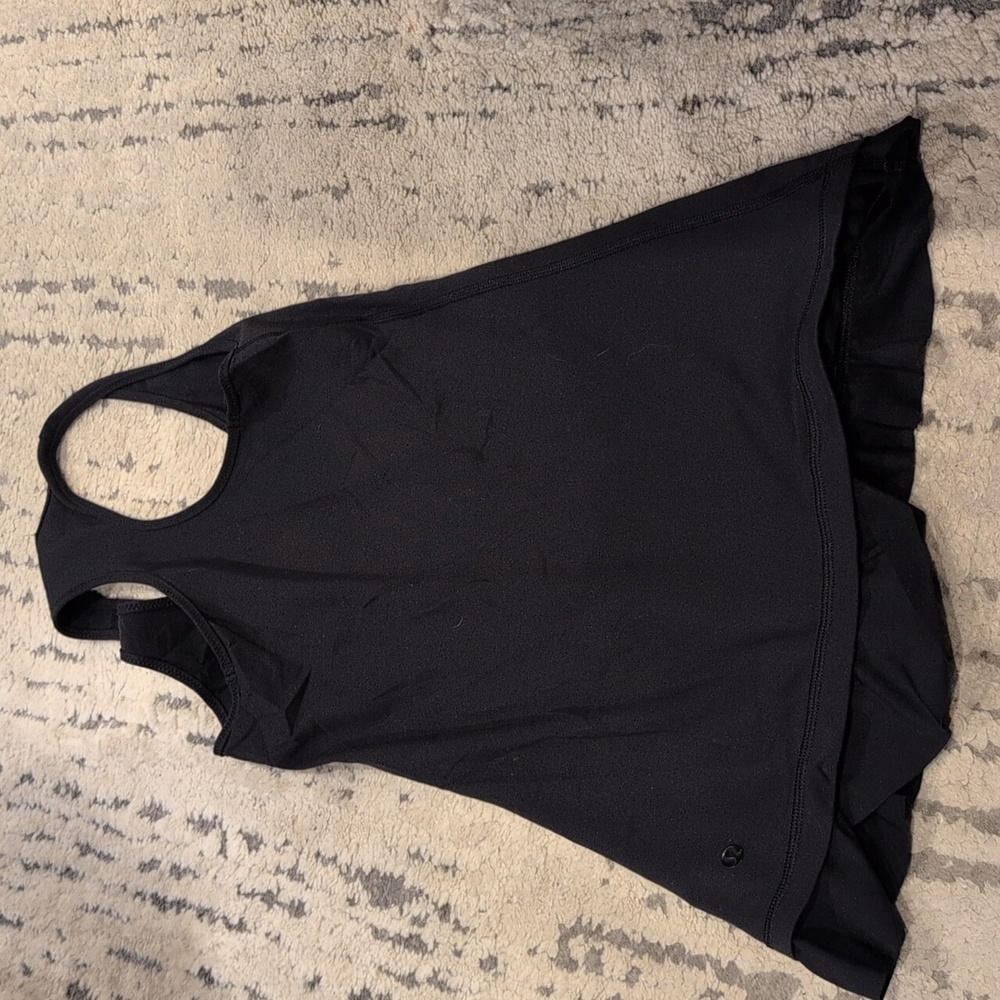 Lululemon Cool Racerback *Ruffled Hem Black - Picture 8 of 11